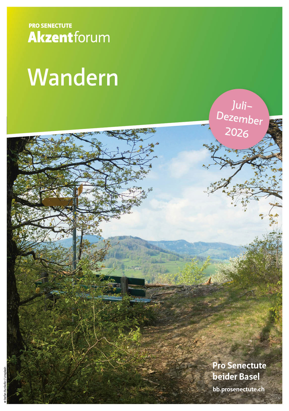 Titelblatt Wanderprogramm Juli bis Dezember 2026