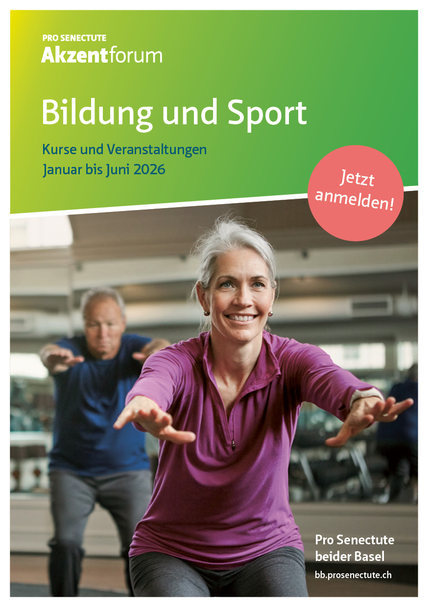 Titelblatt Bildung und Sport Kursprogramm vom Januar bis Juni 2026