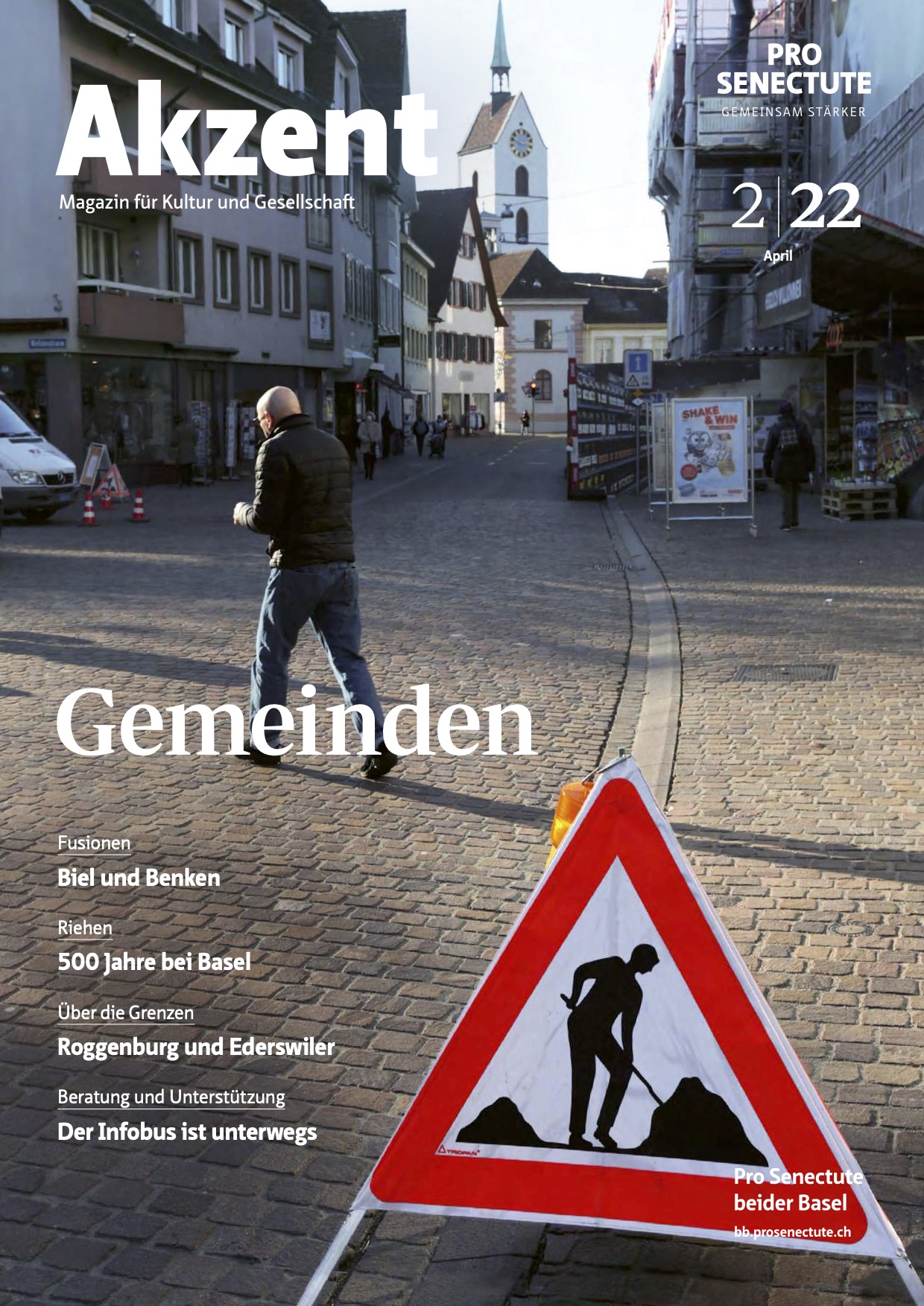 Titelblatt Akzent Magazin Nr. 2 2022 April «Gemeinden»